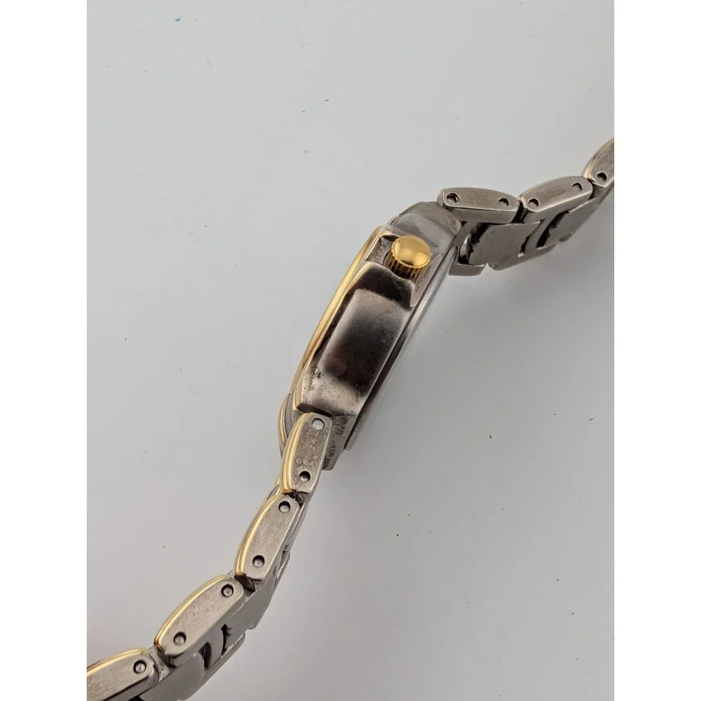 Timex Carriage Indiglo Watch Women 24mm Case Two Tone 6.5